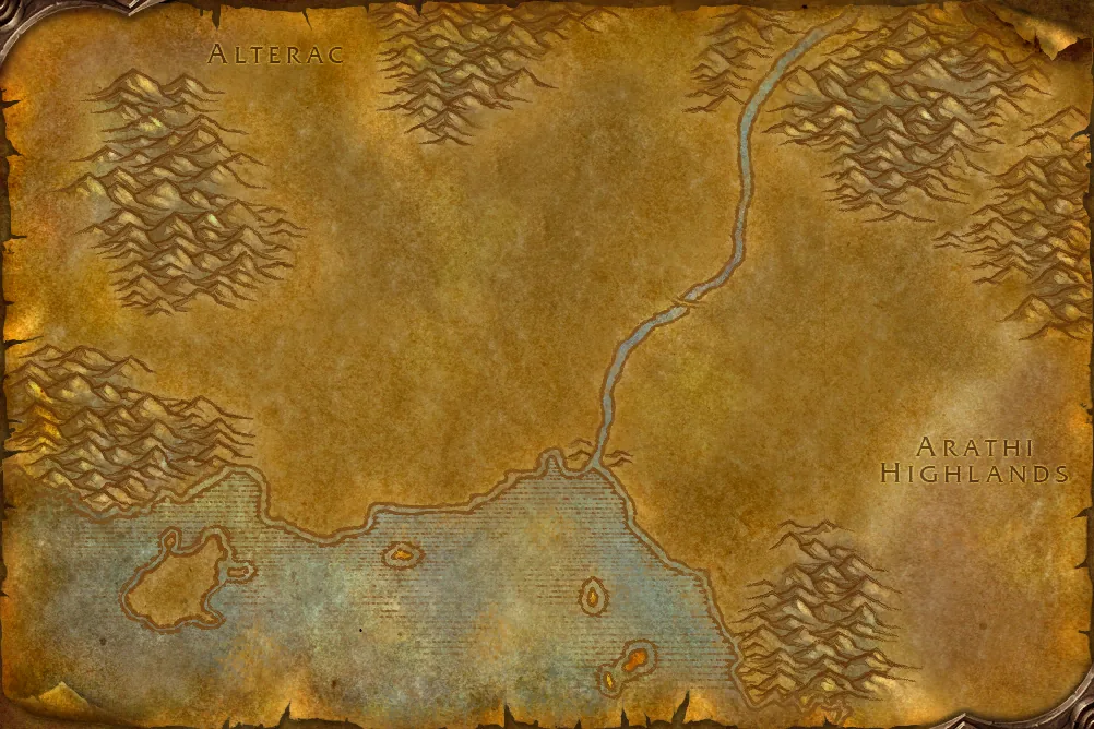 Hillsbrad Foothills map