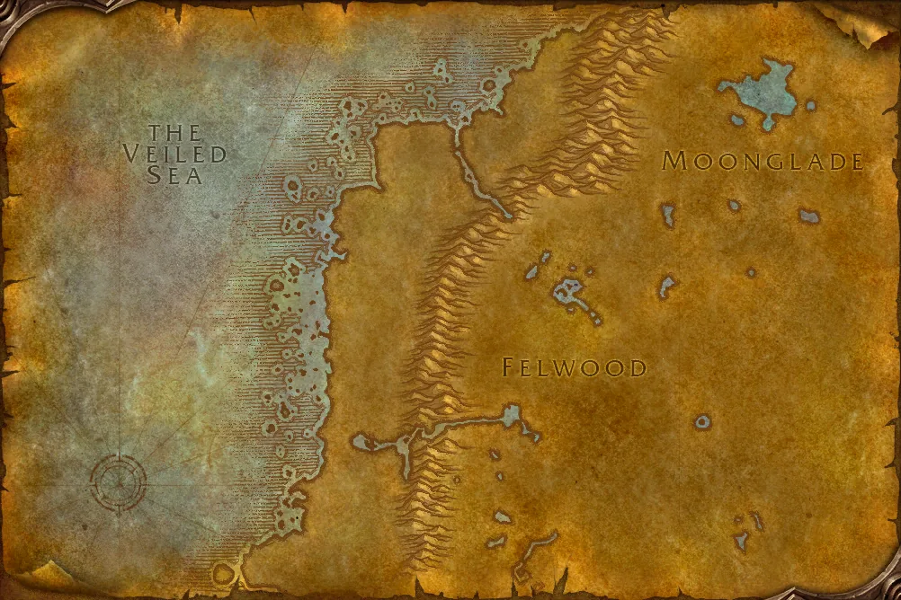 Darkshore map