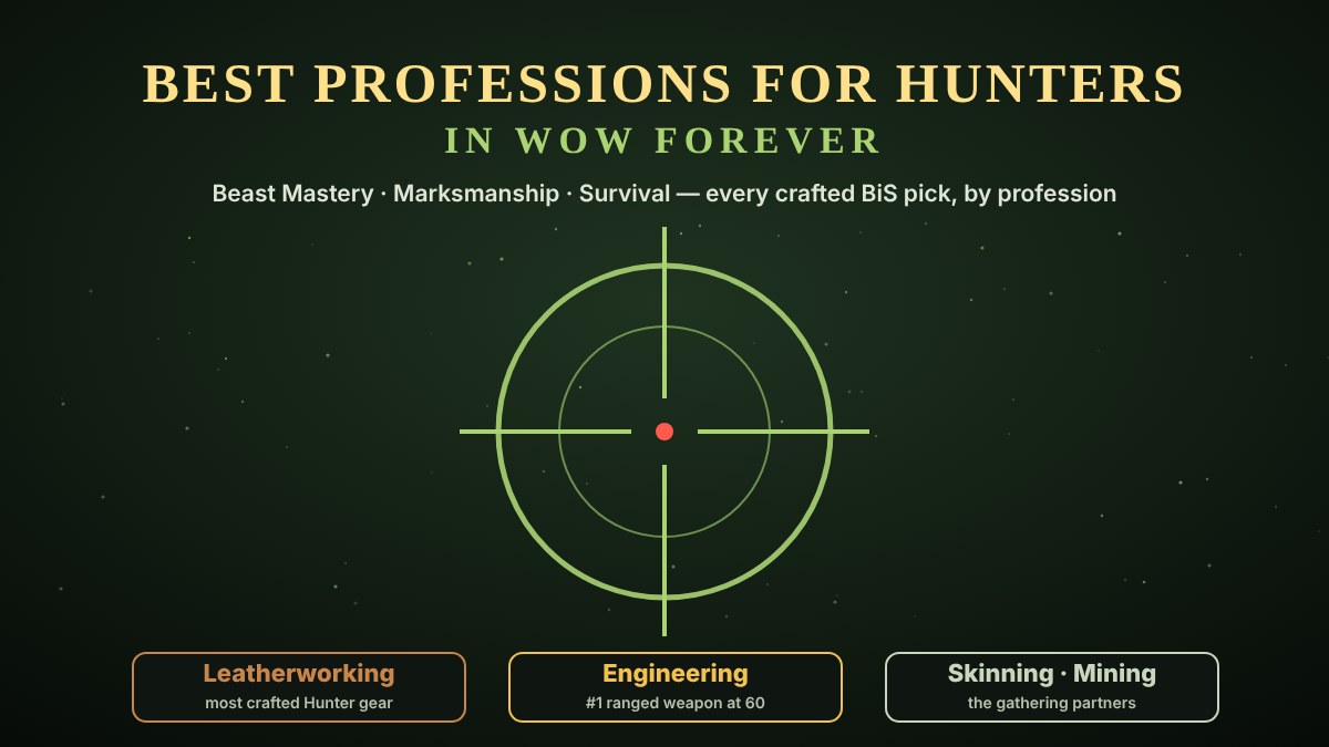 Best professions for Hunters in WoW Forever: Leatherworking, Engineering, Skinning and Mining